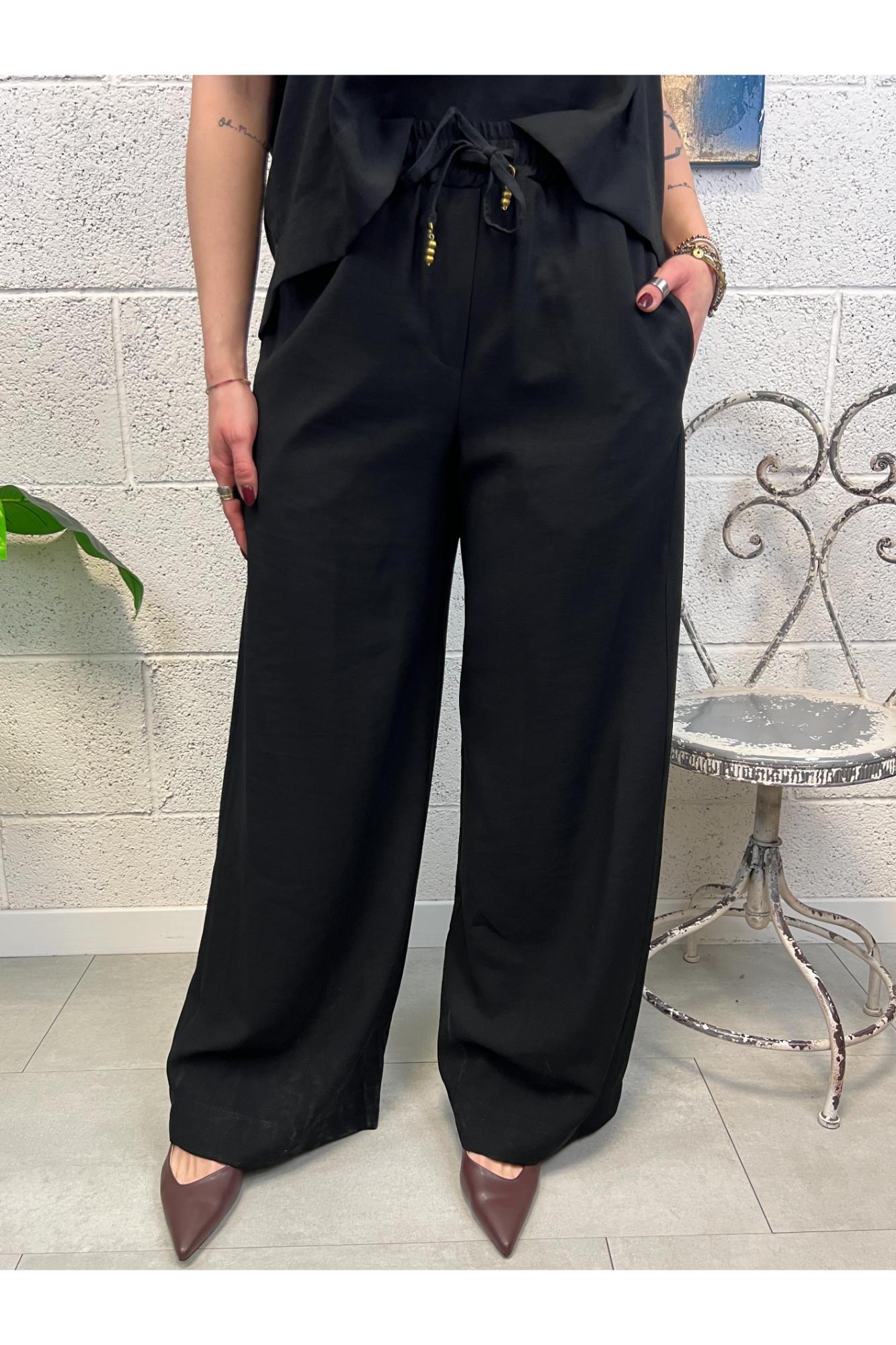 PHILIA LOFT Pantalone con elastico Phili loft Nero