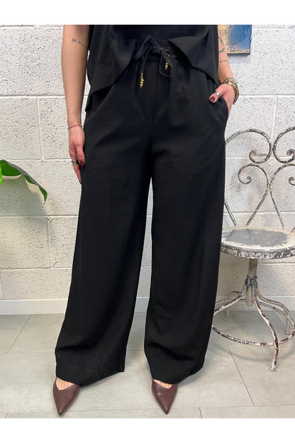 PHILIA LOFT Pantalone con elastico Phili loft Nero