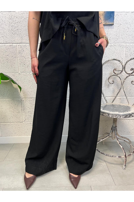 PHILIA LOFT Pantalone con elastico Phili loft Nero