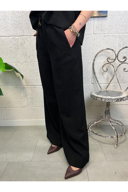 PHILIA LOFT Pantalone con elastico Phili loft Nero