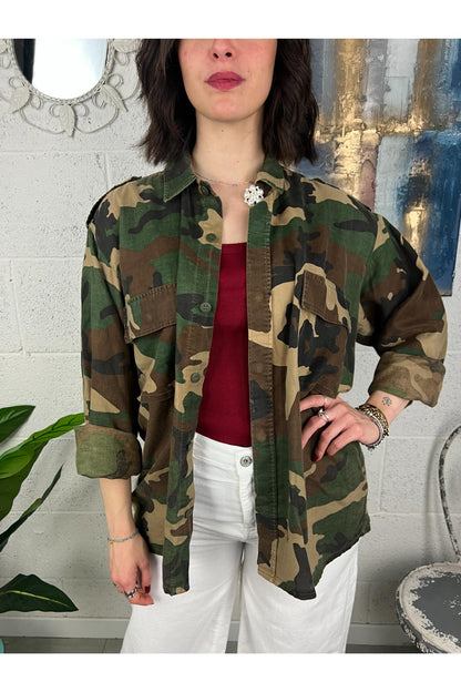 Camicia vintage con papaerina Philia