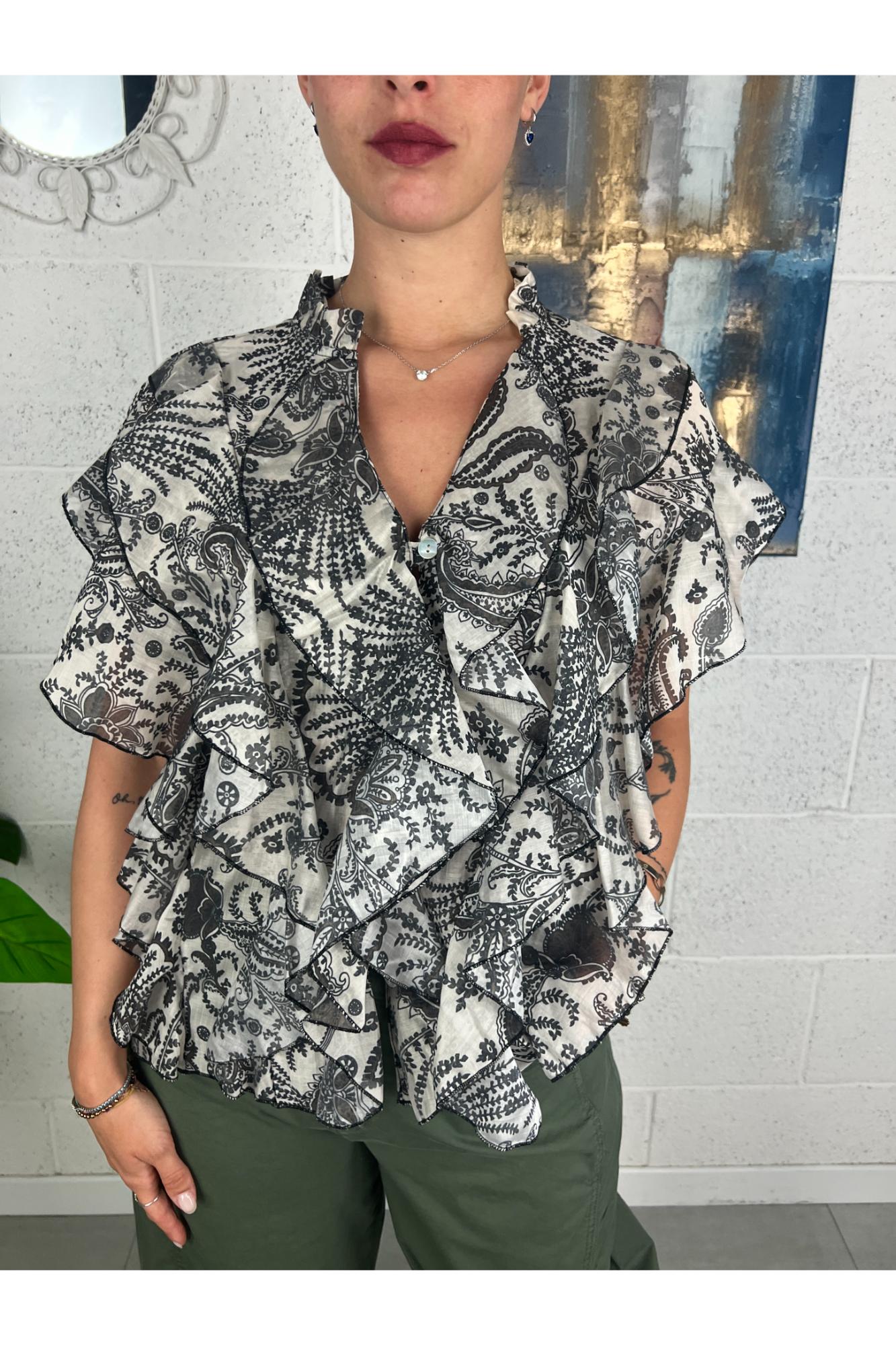 PHILIA LOFT Camicia con rouge Philia Tabacco