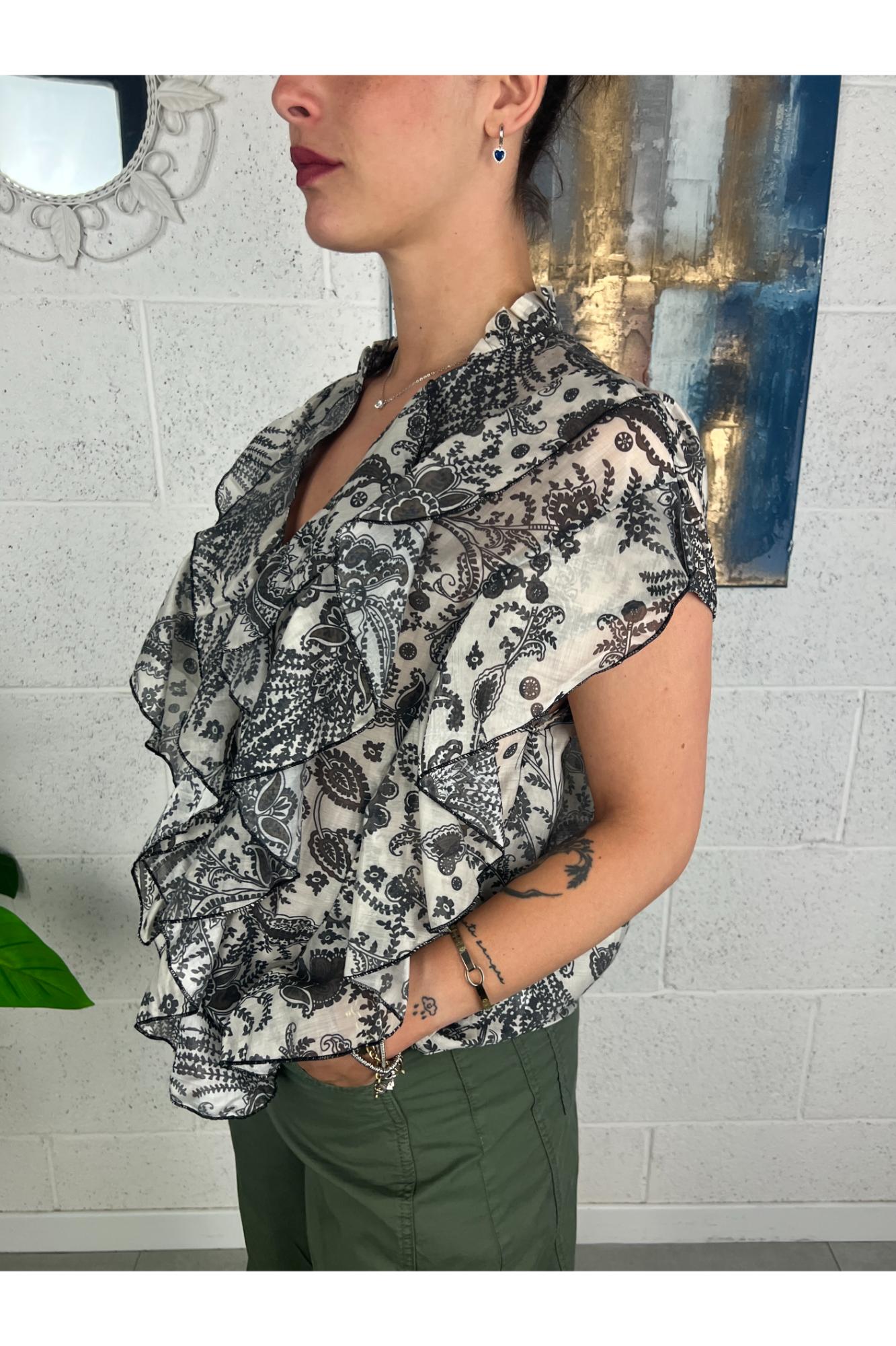 PHILIA LOFT Camicia con rouge Philia Tabacco