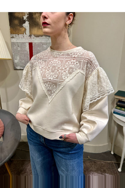 SUSY MIX Maglia rigata Susy mix Beige