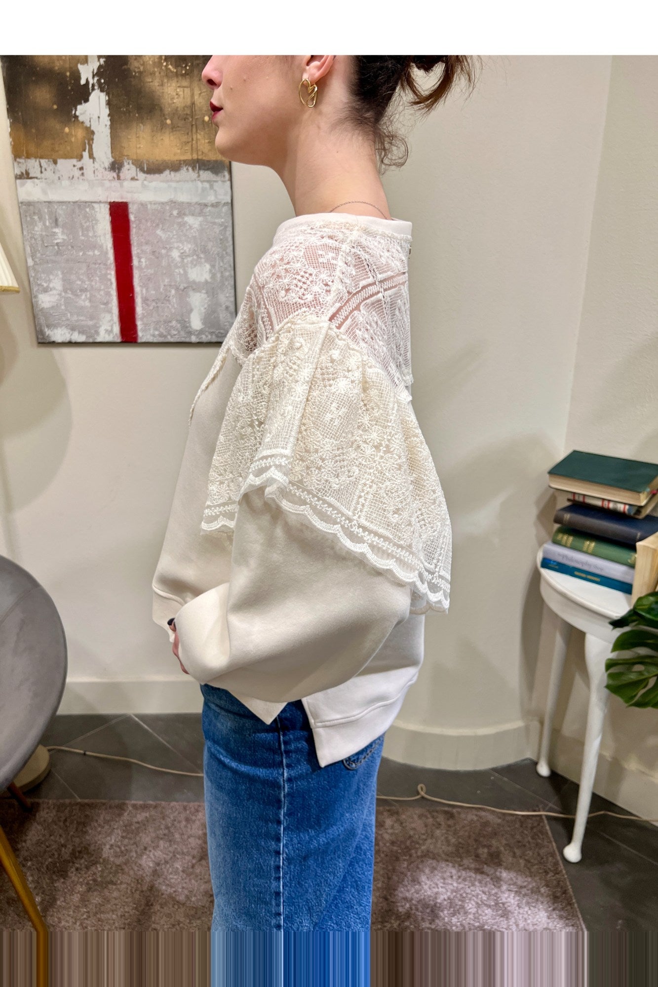 Felpa con pizzo Philia loft