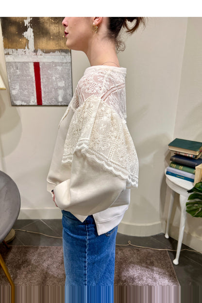 Felpa con pizzo Philia loft
