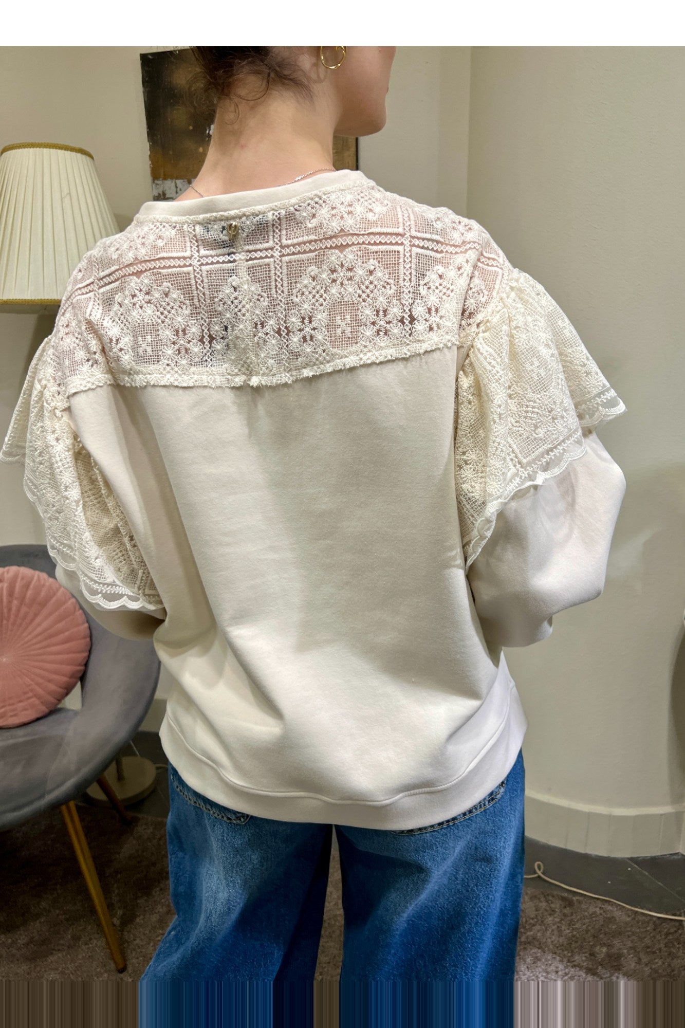SUSY MIX Maglia rigata Susy mix Beige
