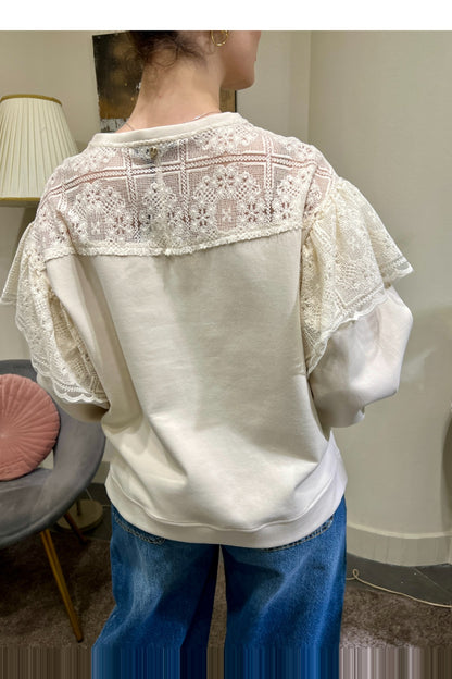 Felpa con pizzo Philia loft