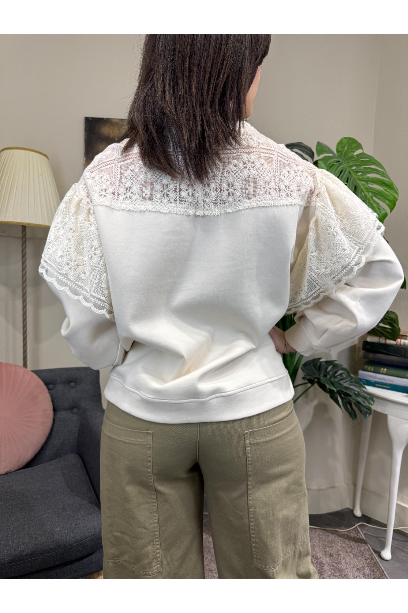 Felpa con pizzo Philia loft