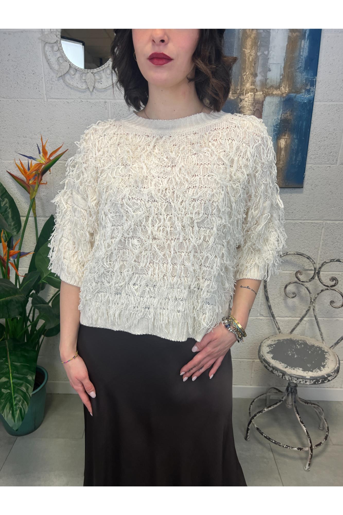 PHILIA LOFT Maglione con fili Philia loft Calce