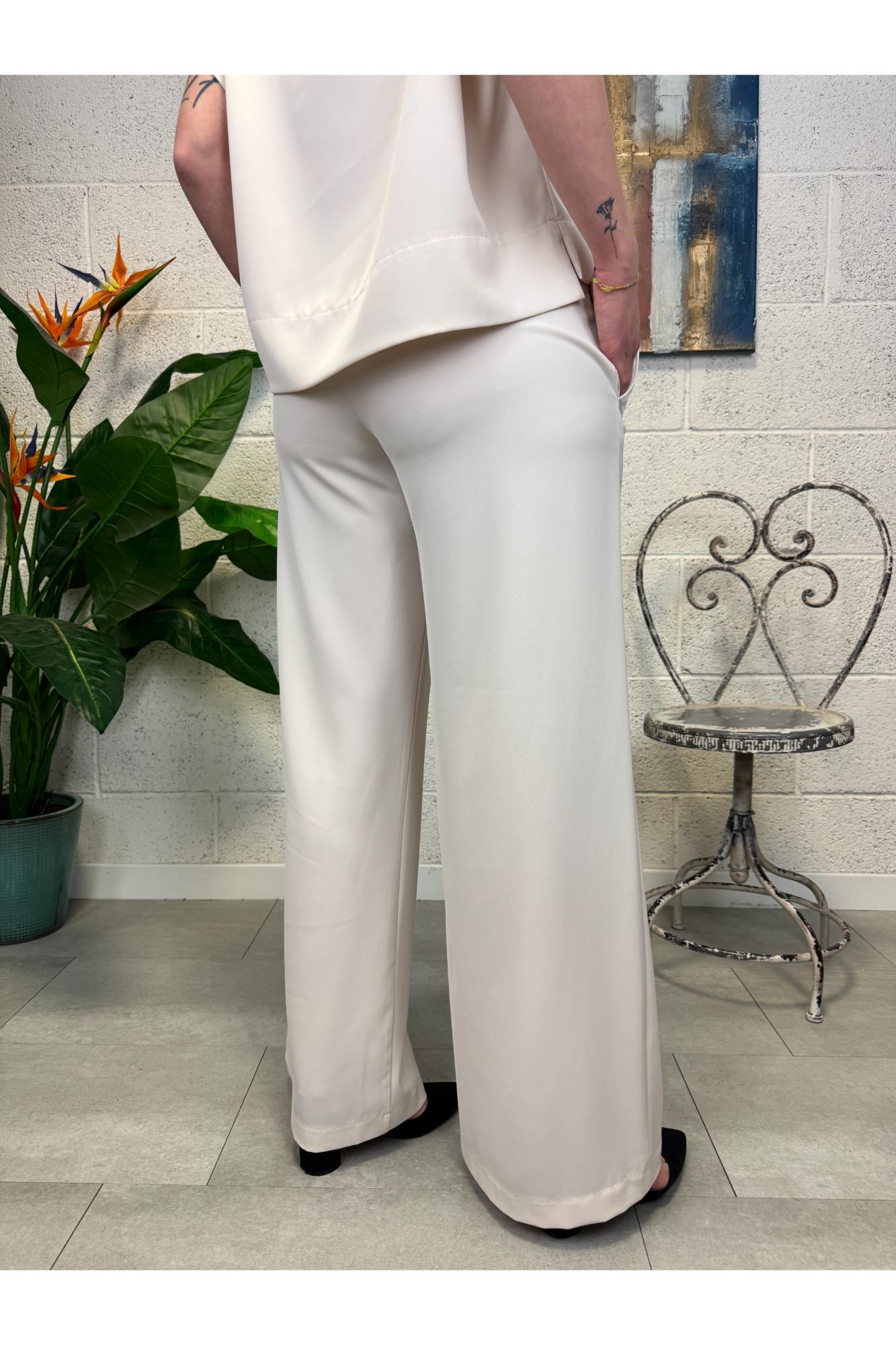 SOUVENIR Pantalone palazzo Souvenir Burro