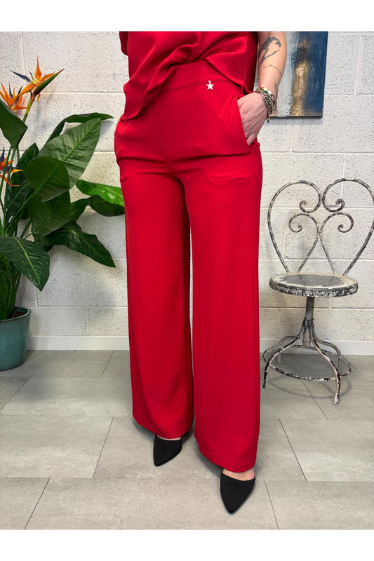 SOUVENIR Pantalone palazzo Souvenir Rosso