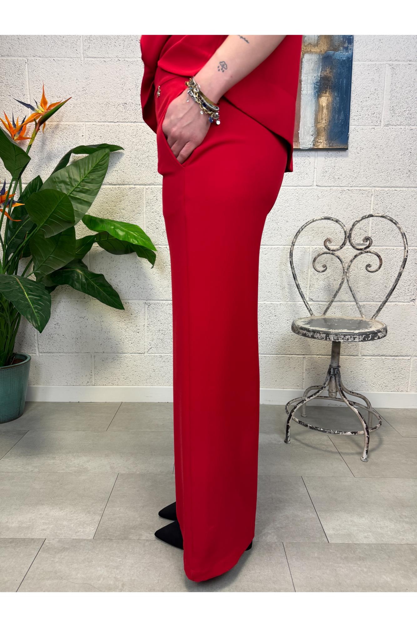 SOUVENIR Pantalone palazzo Souvenir Rosso