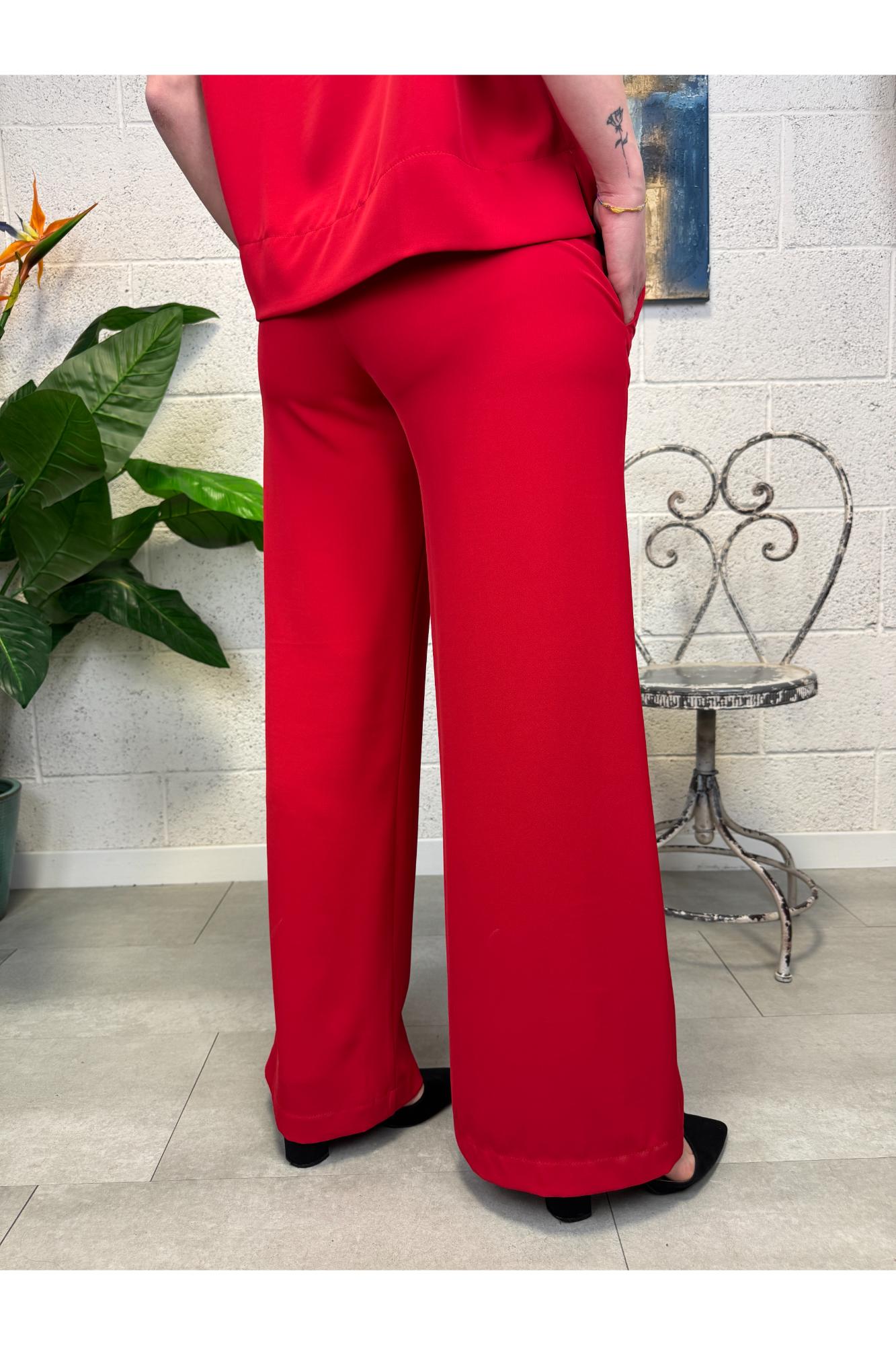 SOUVENIR Pantalone palazzo Souvenir Rosso