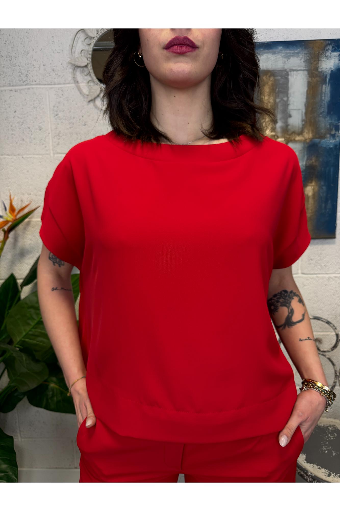 SOUVENIR Maglia over Souvenir Rosso