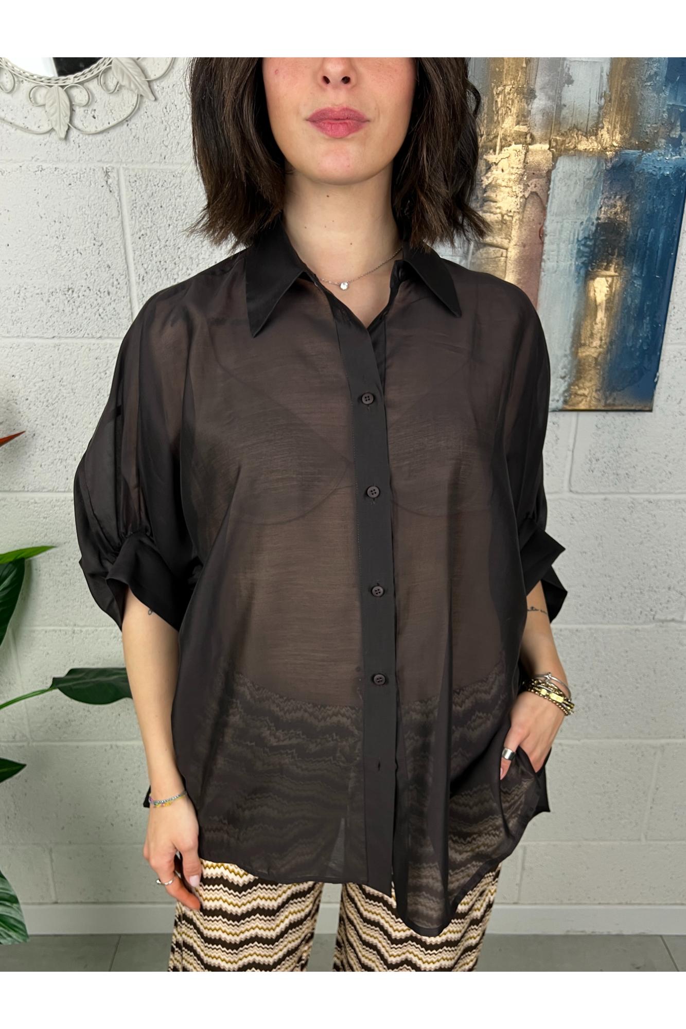 SOUVENIR Camicia over Souvenir Tabacco