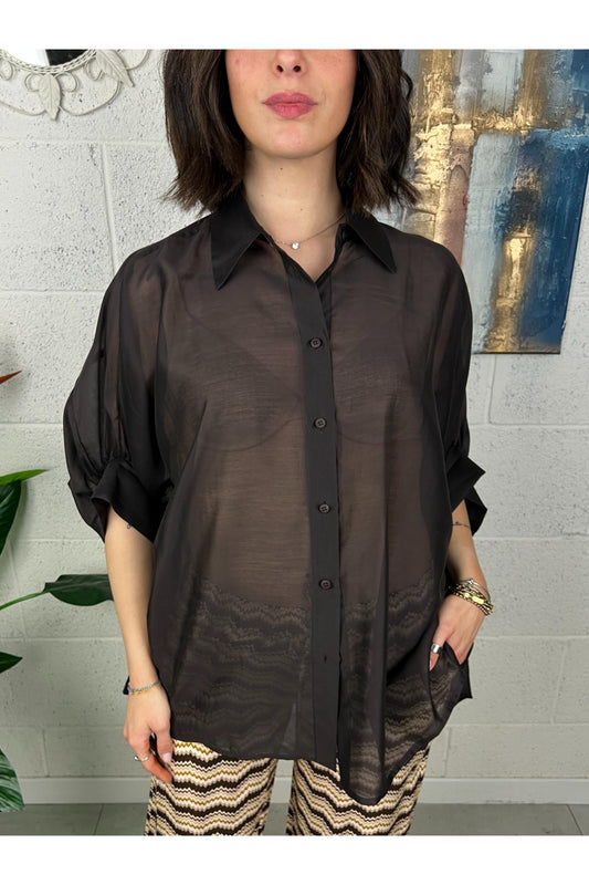 SOUVENIR Camicia over Souvenir Tabacco