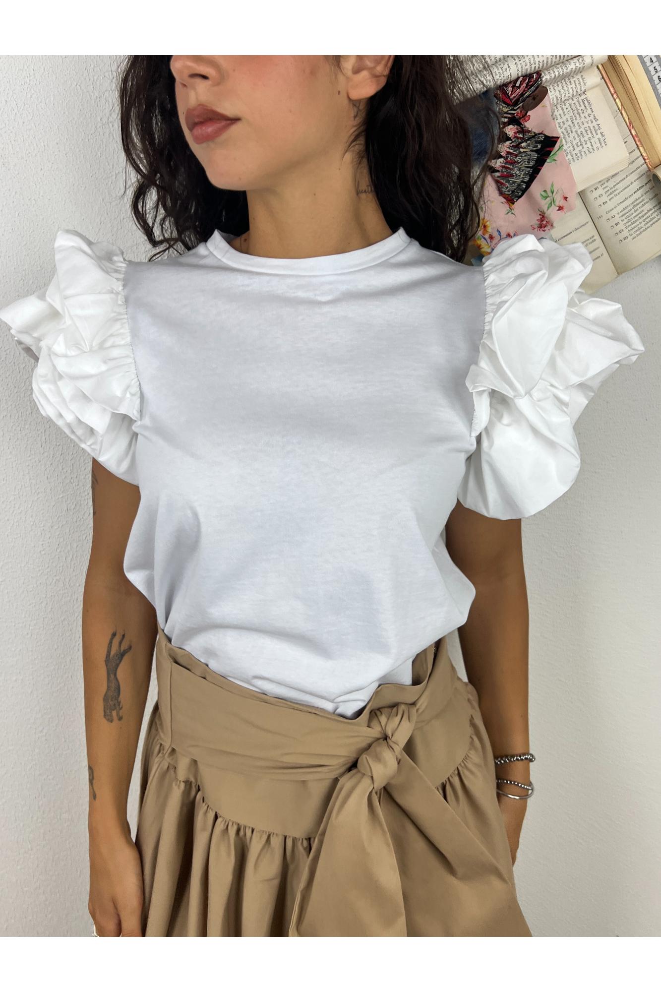 SOUVENIR T- shirt con rouge Souvenir Bianco