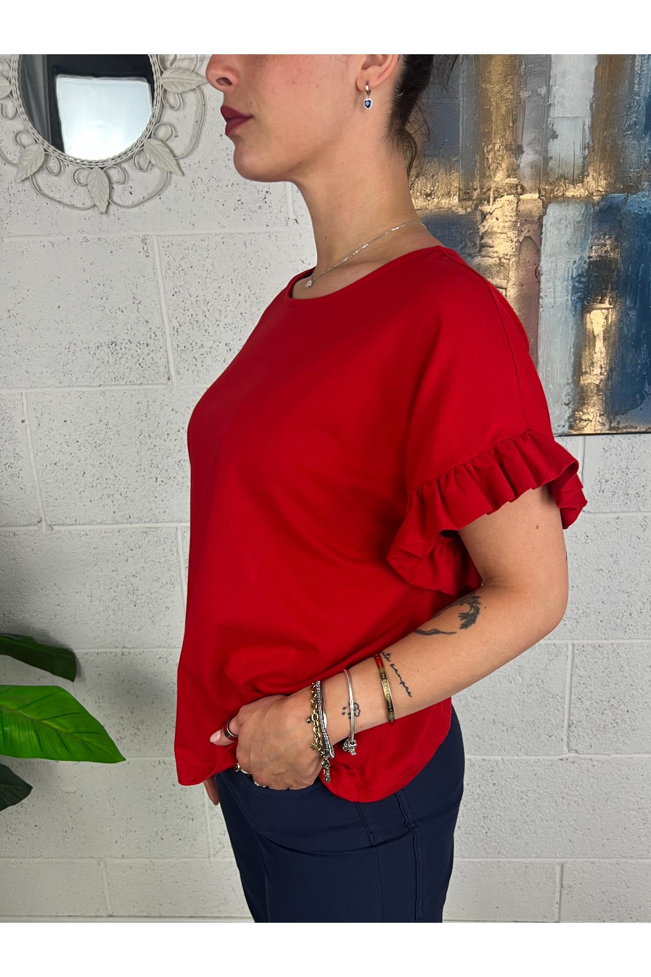SOUVENIR Maglia con piccole rouge Souvenir Rosso