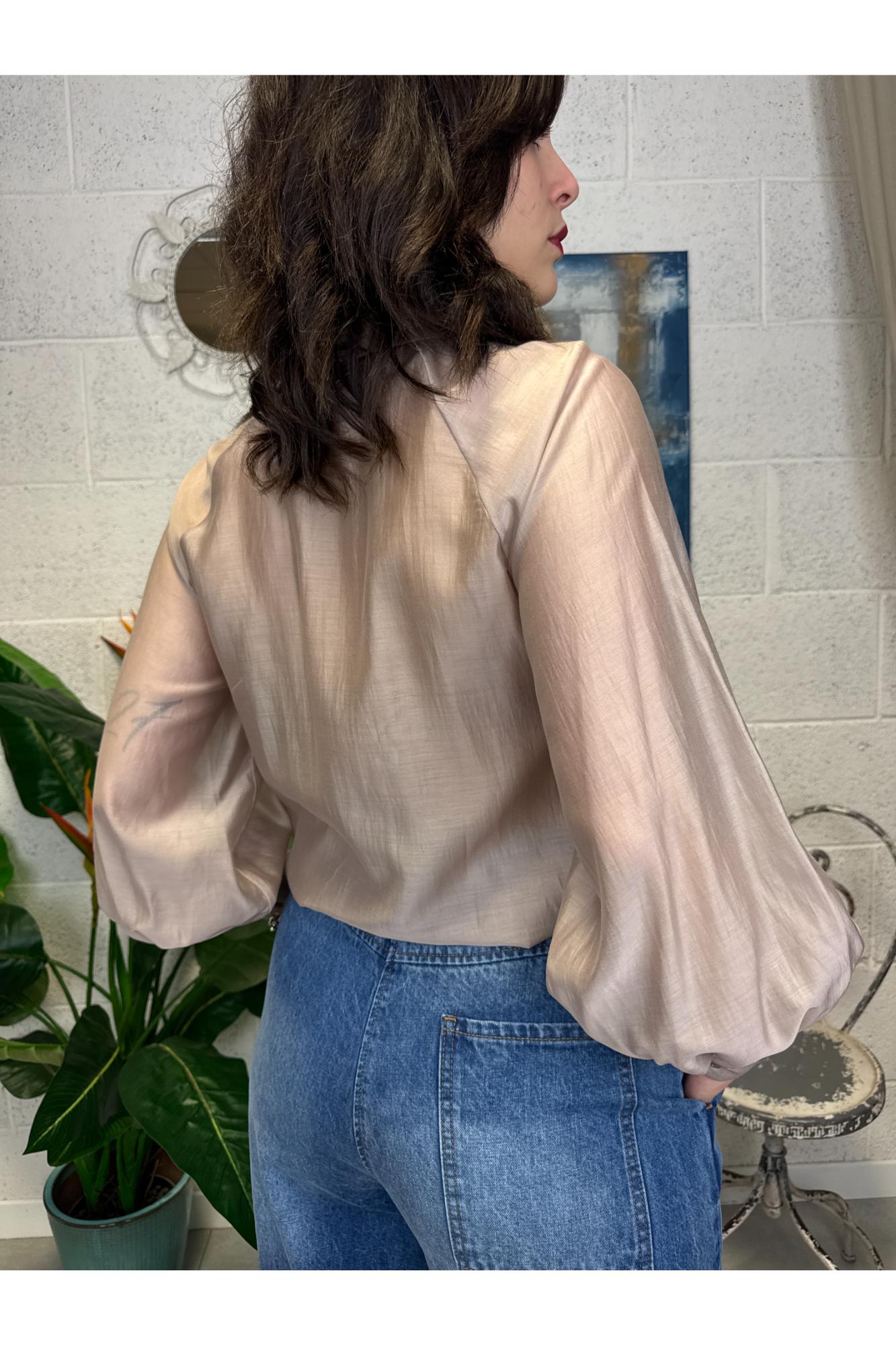 SOUVENIR Camicia velata Souvenir Cipria