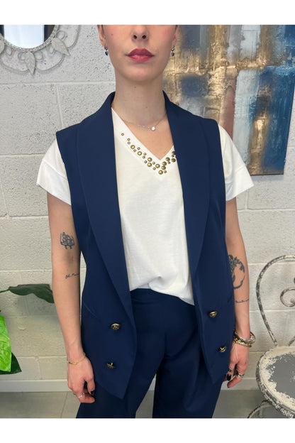 SUSY MIX Gilet aperto Susy mix Blu