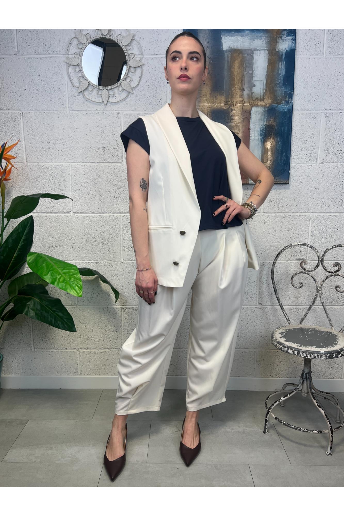 SUSY MIX Gilet aperto Susy mix Burro