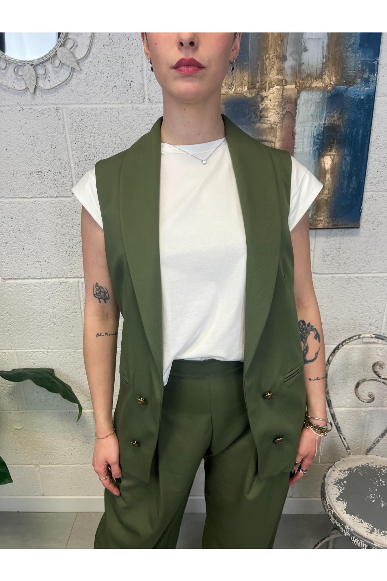 SUSY MIX Gilet aperto Susy mix Verde