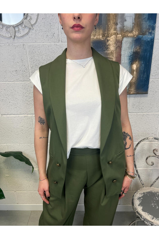 SUSY MIX Gilet aperto Susy mix Verde