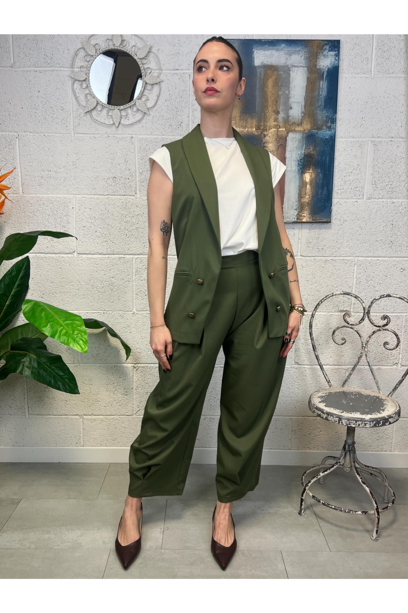 SUSY MIX Gilet aperto Susy mix Verde