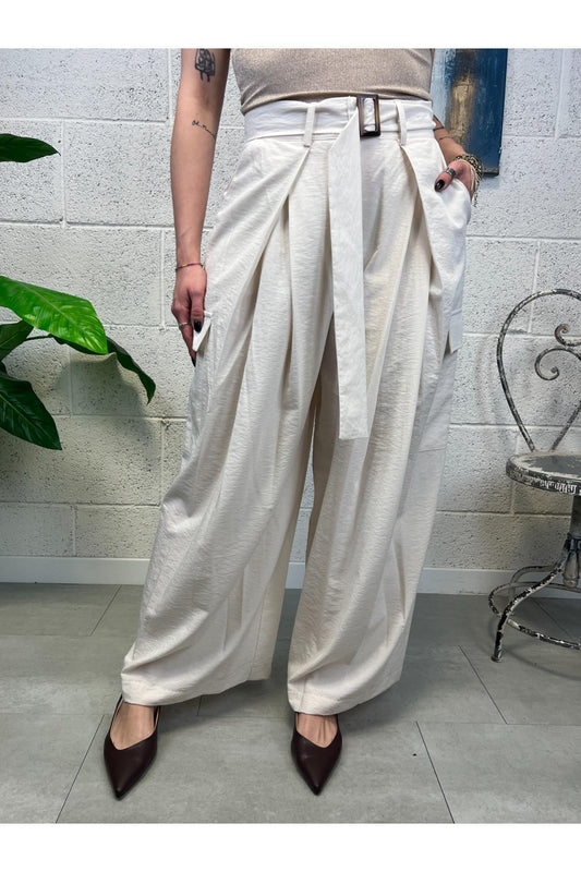 SUSY MIX Pantalone con tasconi Susy mix Burro