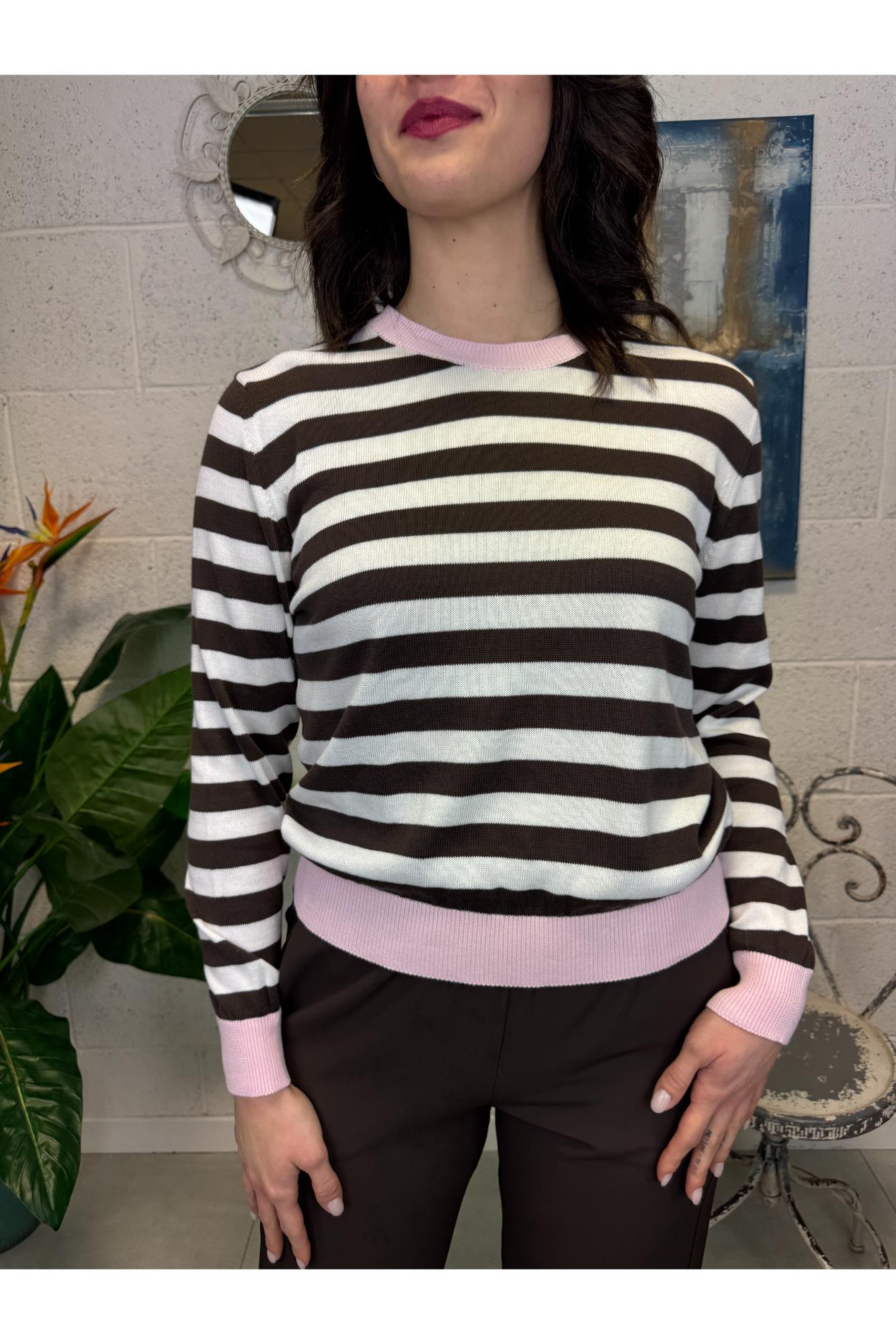 SUSY MIX Maglia rigata Susy mix Moro