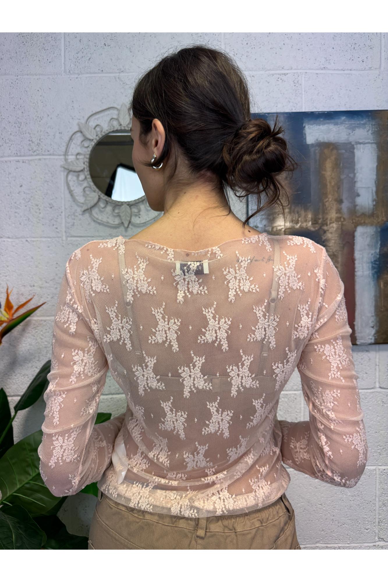 SUSY MIX Maglia in pizzo Susy mix Rosa