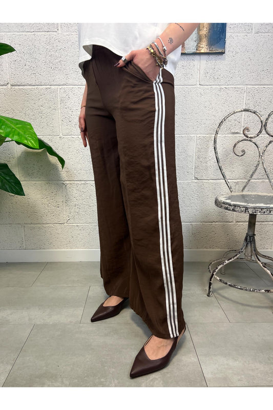 SUSY MIX Pantalone con bande Susy mix Moro