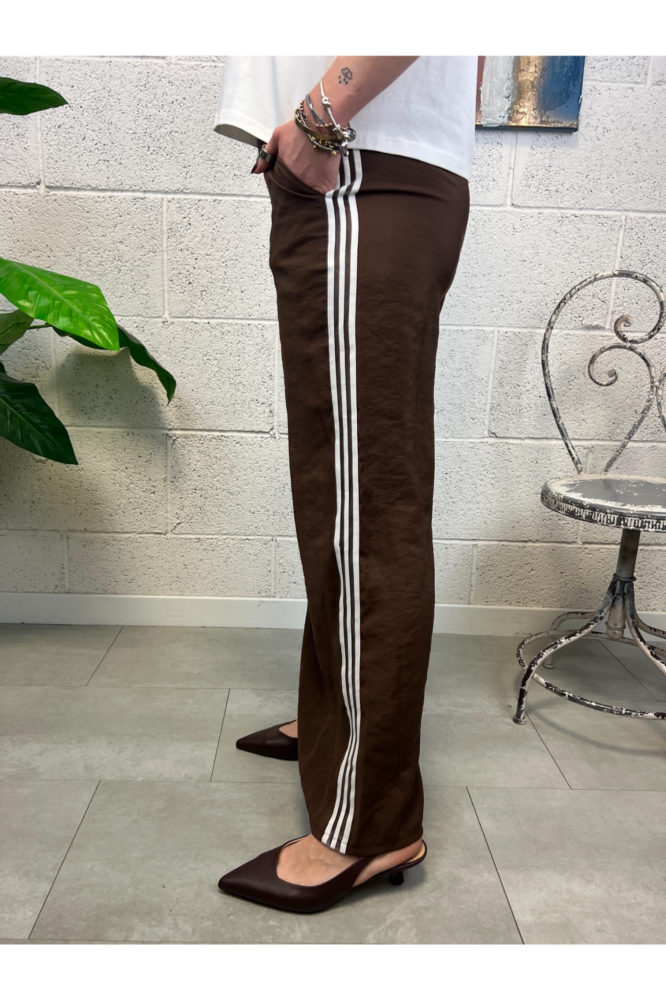 SUSY MIX Pantalone con bande Susy mix Moro