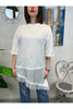 t shirt lunga con pizzo susy mix 120151 48192567