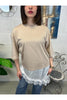 t shirt lunga con pizzo susy mix 120151 40409857