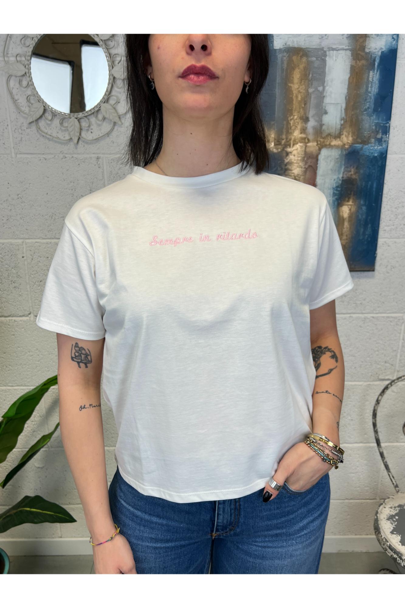 SUSY MIX T- shirt sempre in ritardo Susy mix Rosa