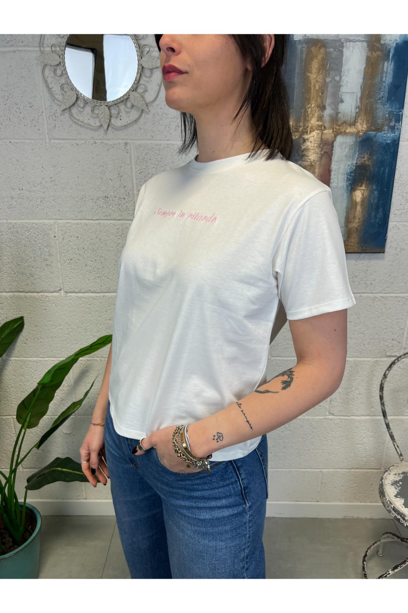 SUSY MIX T- shirt sempre in ritardo Susy mix Rosa