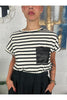 t shirt rigata con tashino di paillettes susy mix 12261 28586646