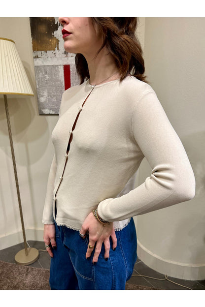 SUSY MIX Giacchino girocollo Susy mix Beige