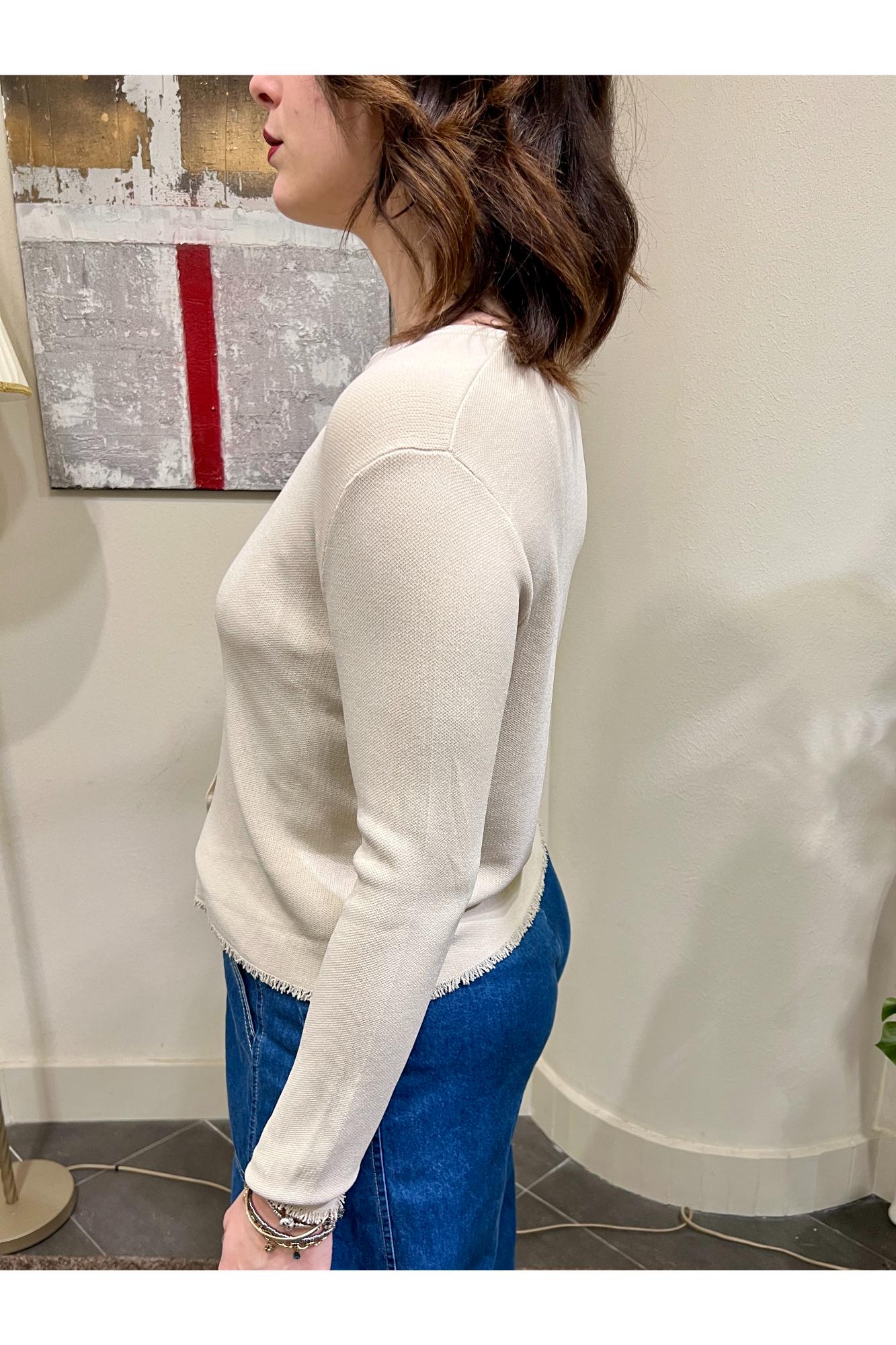 SUSY MIX Giacchino girocollo Susy mix Beige