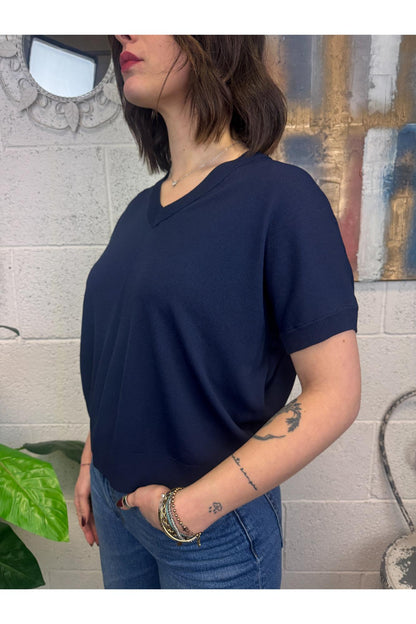 SUSY MIX Maglia a v Susy mix Blu