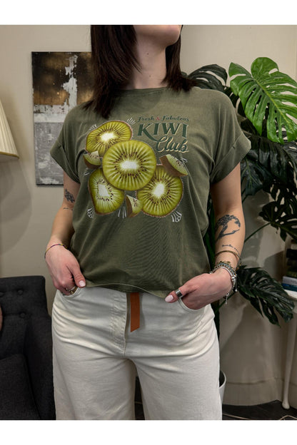 SUSY MIX T- shirt con stampaSusy mix Verde