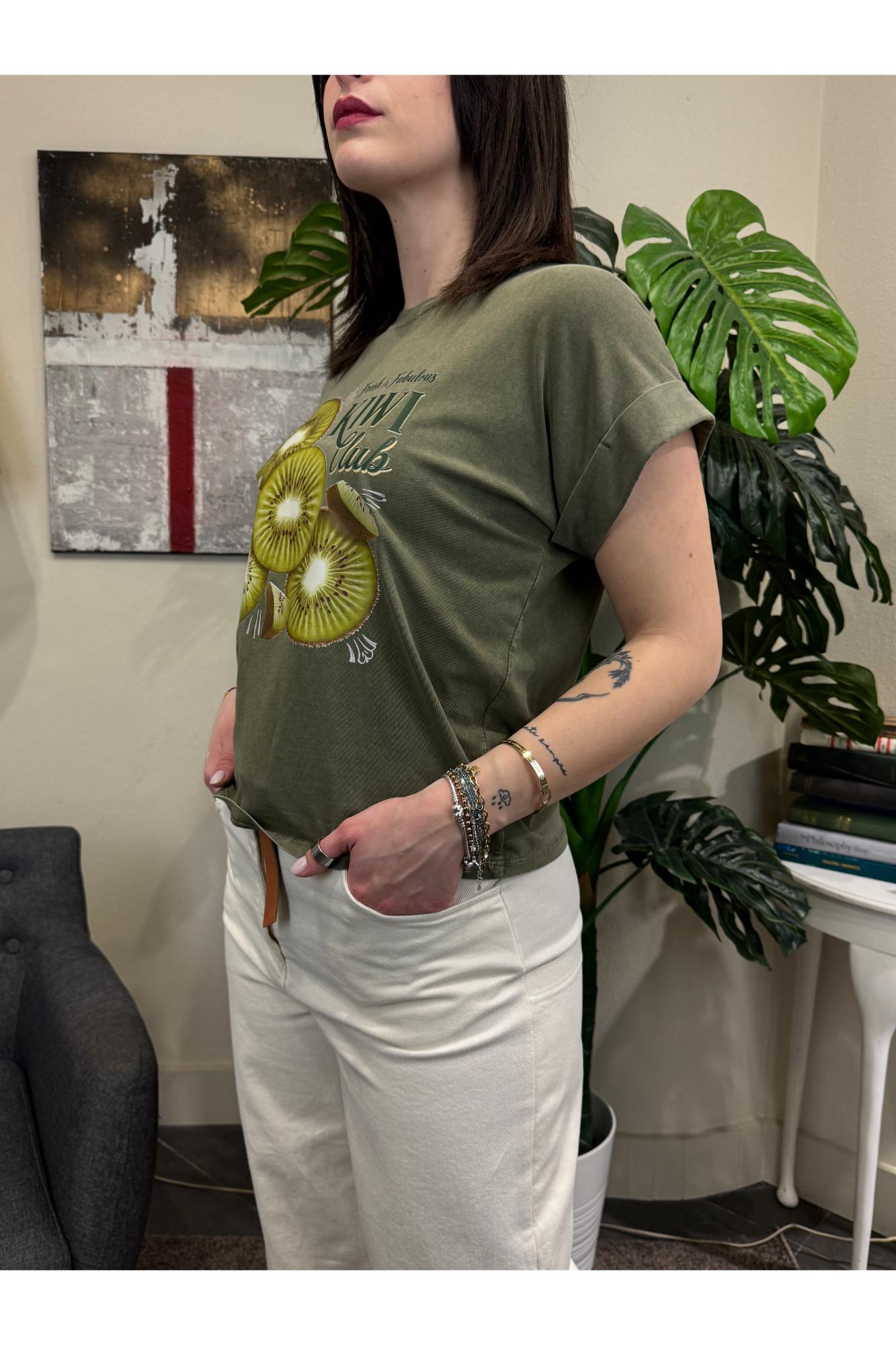 SUSY MIX T- shirt con stampaSusy mix Verde
