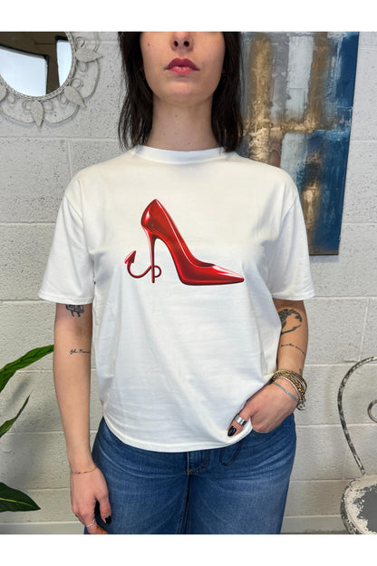 SUSY MIX T- shirt il diavolo... Susy mix Bianco