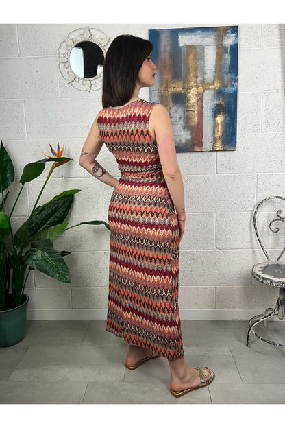 SUSY MIX Abito stile missoni Fucsia