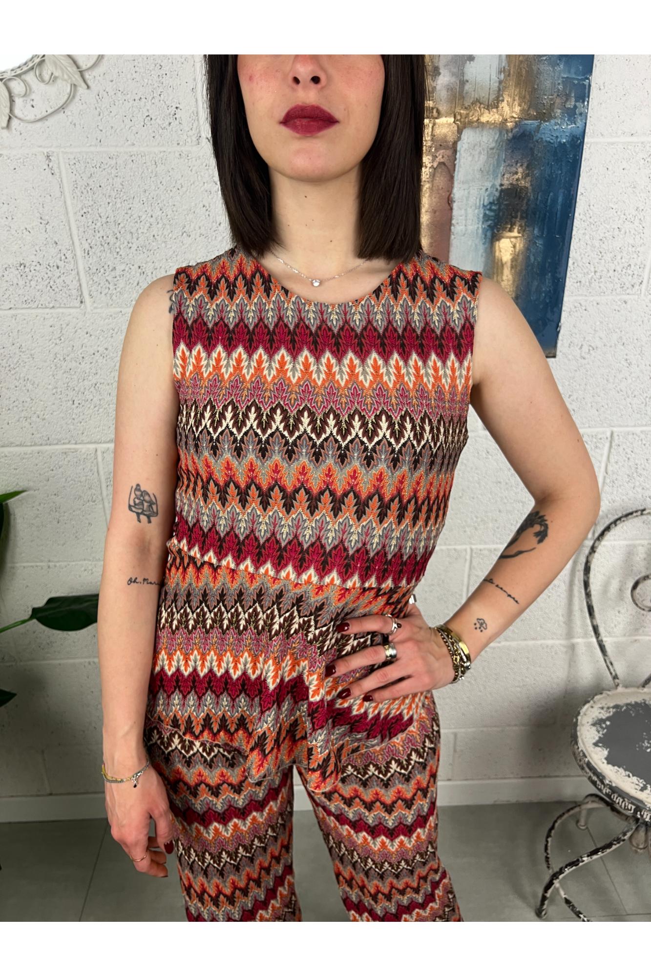 SUSY MIX Smanicata stile missoni Susy mix Fucsia