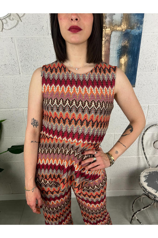 SUSY MIX Smanicata stile missoni Susy mix Fucsia