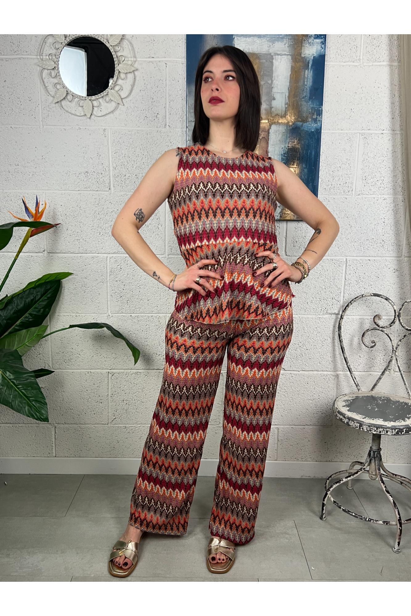 SUSY MIX Smanicata stile missoni Susy mix Fucsia