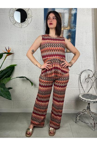 SUSY MIX Smanicata stile missoni Susy mix Fucsia